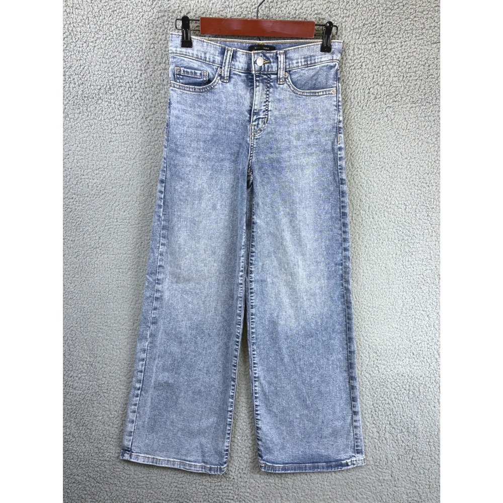 Banana Republic Wide Leg High Rise Jeans Womens 24/00 Light Blue Denim 90s Y2K